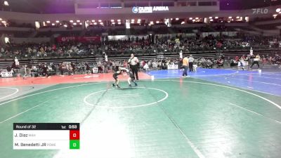 65 lbs Round Of 32 - Joshua Diaz, Mahwah vs Matthew Benedetti JR, Power Half Wrestling Academy