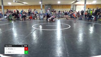 80 lbs Consi Of 8 #2 - Lucas Brooks, Hop Bottom vs Jacob Cobb, Sayre