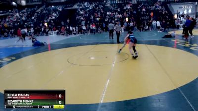 104-113 lbs Quarterfinal - Eizabeth Menke, 308 Wrestling Academy vs Keyla Macias, Hays Wrestling Club