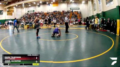 152 lbs Cons. Round 5 - Gavin Tsukiyama, North Torrance vs Angel Alcantar, Norwalk