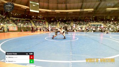 85 lbs Quarterfinal - Kai Weiss, Team Hammer Academy vs Sullivan Bond, Team Mahindra