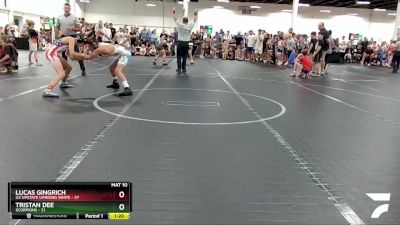 92 lbs Round 7 (8 Team) - Tristan Dee, Scorpions vs Lucas Gingrich, U2 Upstate Uprising White