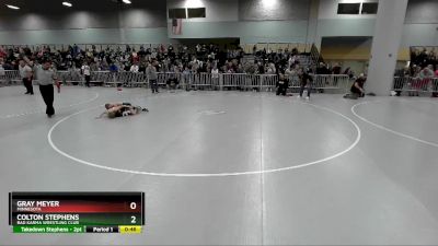 58 lbs Cons. Semi - Colton Stephens, Bad Karma Wrestling Club vs Gray Meyer, Minnesota