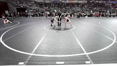 92 lbs Round Of 16 - Phillip Fisher, Kodiak Wrestling vs Ryder White, Mules Mat Club