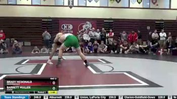 220 lbs 1st Place Match - Barrett Muller, Osage vs Brady McDonald, Independence