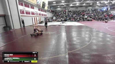 120 lbs Champ. Round 3 - Aarron Merrill, Round Valley vs Ryan Kee, Ganado