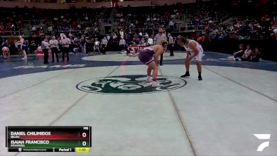 4A 215 lbs Champ. Round 1 - Isaiah Francisco, Miyamura vs Daniel Chilimidos, Belen