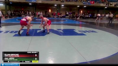 197 lbs Cons. Round 1 - Mac Hirsh, Huntingdon College vs Elijah Brockie, North Central College