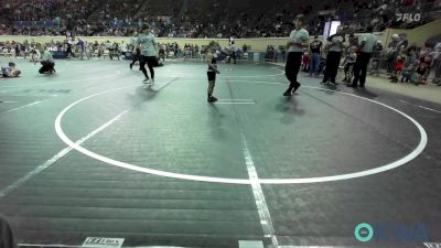 43 lbs Round Of 32 - Blakelee Lewis, Weatherford Youth Wrestling vs Tucker Thomas, Little Axe Takedown Club