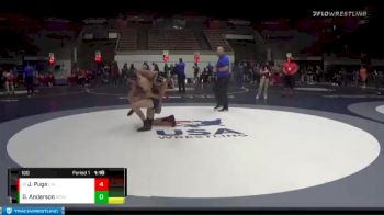 160 lbs Quarterfinal - Juan Carlos Puga, California vs Grant Anderson, Mad Dawg Wrestling Club