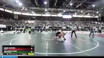 170 lbs Cons. Round 1 - Brandon Cook, Forest Grove vs John Hunter, Melba