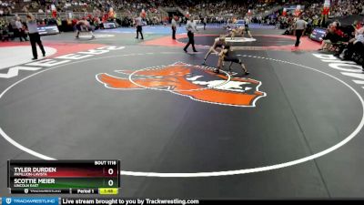 Quarterfinal - Tyler Durden, Papillion-LaVista vs Scottie Meier, Lincoln East