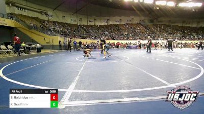 76 lbs Rr Rnd 1 - Seth Baldridge, Brazos Valley Wrestling Club vs Kash Scalf, Cushing Tigers