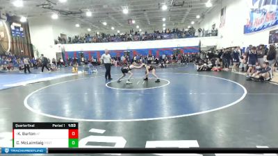 120 lbs Quarterfinal - Kolter Burton, American Falls vs Colm McLaimtaig, Priest River