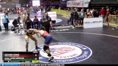 182 lbs Cons. Round 2 - Zachary Evans, Primal Wrestling Club vs Evan James Keppler, California