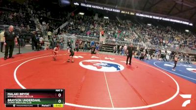 53 lbs Cons. Round 2 - Brayson Underdahl, Casper Wrestling Club vs Malaki Bryde, Douglas Wrestling Club