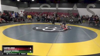 80 lbs Semis & 1st Wrestleback (8 Team) - Carter Lirgg, Junior Terps Xtreme (MY) vs Brennan Veverka, PA Alliance