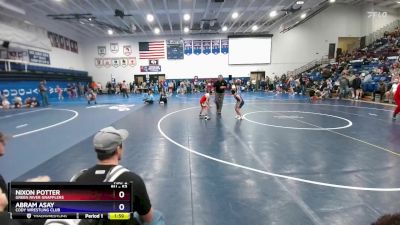 53 lbs Champ. Round 1 - Nixon Potter, Green River Grapplers vs Abram Asay, Cody Wrestling Club