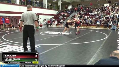 182 lbs Cons. Round 1 - Alex Bosma, Sibley-Ocheyedan vs Michael Brown, Akron-Westfield