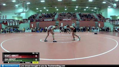 113 lbs Cons. Round 4 - Wyatt Abbott, Whiteland Wrestling Club vs Max Benoit, Rick Larsen Wrestling Club