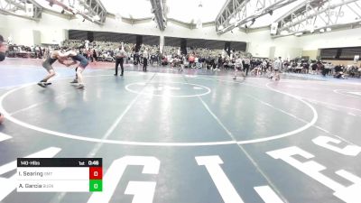 140-H lbs Consi Of 32 #2 - Ian Searing, Smithtown West vs Angel Garcia, Buena Braves