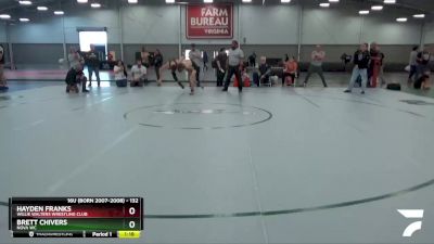 132 lbs 5th Place Match - Hayden Franks, Willie Walters Wrestling Club vs Brett Chivers, Nova WC