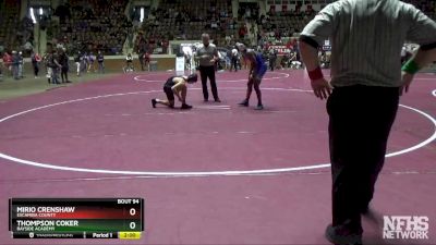 145 lbs Champ. Round 2 - Thompson Coker, Bayside Academy vs Mirio Crenshaw, Escambia County