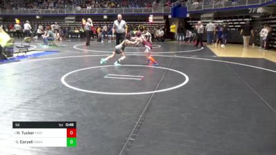 56 lbs Quarterfinal - Harley Tucker, Port Allegany vs Isla Coryell, Owen J Roberts