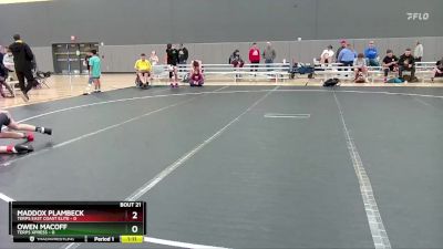 72 lbs Round 5 (10 Team) - Owen Macoff, Terps Xpress vs Maddox Plambeck, Terps East Coast Elite