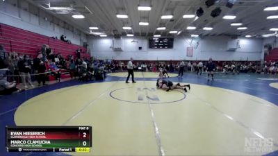 146 lbs Cons. Round 4 - Evan Hieserich, Cloverdale High School vs Marco Clamucha, Concord High School