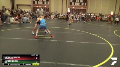 82 lbs Cons. Round 2 - Jayden Brink, AWA vs Micah Mcgrath, Smitty`s Barn