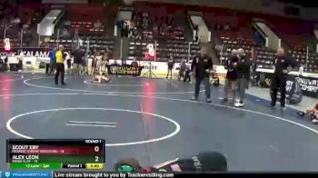 82 lbs Round 1 (4 Team) - Scout Eby, Midwest Xtreme Wrestling vs Alex Leon, Rhino Elite