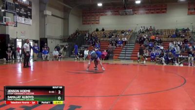 157 lbs Cons. Round 3 - Samajay Alboyd, Pratt Community College vs Jenson Hoeme, Colby Community College