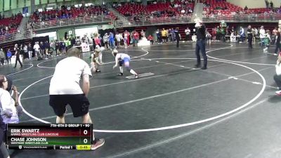 90 lbs Cons. Round 2 - Erik Swartz, Hawks Wrestling Club (Lincoln) vs Chase Johnson, Westside Wrestling Club