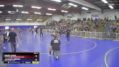 85 lbs Round 1 - David Craig, Cottage Grove Wrestling Club vs Jackson Gibson, Dallas Mat Club