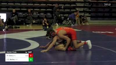 125 lbs Quarterfinal - Pat Glory, Princeton vs Carter Bailey, Lehigh