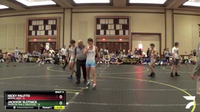 130 lbs Quarterfinals (8 Team) - Jackson Slotnick, American MMA & Wrestling vs Nicky Palitto, Revival Gray