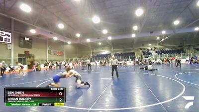 165 lbs 1st Place Match - Logan Hancey, Fremont Wrestling Club vs Ben Smith, Sanderson Wrestling Academy