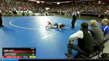D2-152 lbs Semifinal - Zane Licht, Lodi vs Owen Wasley, Saint Croix Central