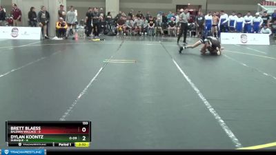 133 lbs Finals (2 Team) - Brett Blaess, Baldwin Wallace vs Dylan Koontz, Dubuque