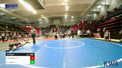 61 lbs 3rd Place - Paden Rumsey, Pawhuska Elks Takedown vs Hanna Lollis, Sperry Wrestling Club