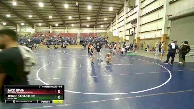 85 lbs Cons. Semi - Jorge Sagastume, Westlake vs Jack Ervin, Wasatch Wrestling Club