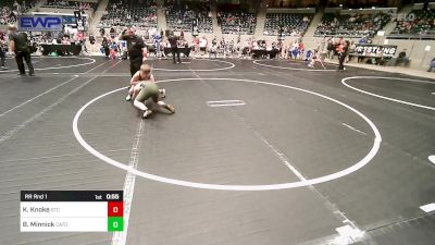 Rr Rnd 1 - Kole Knoke, Sallisaw Takedown Club vs Beaux-Everett Minnick, Catoosa Youth Wrestling