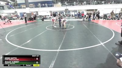 135 lbs Semifinal - Shaun Aubrey, Liberty Bealton vs Jesse Gatto, Clinic Wrestling FXBG