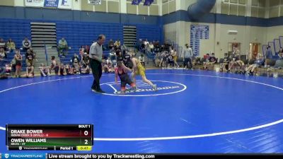 98 lbs Round 1 (4 Team) - Owen Williams, Delta vs Drake Bower, Indian Creek B (small)