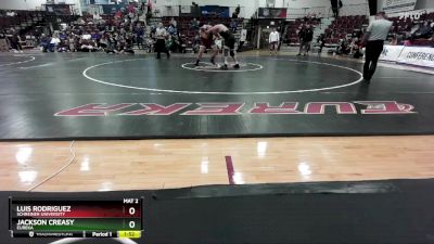 285 lbs Semifinal - Luis Rodriguez, Schreiner University vs Jackson Creasy, Eureka