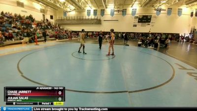 142-145 lbs Round 1 - Chase Jarrett, Wellington vs Julian Salas, Greeley West