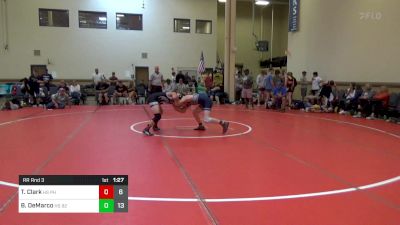 132 lbs Rr Rnd 3 - Tyler Clark, HS Phoenix WC vs Blaine DeMarco, HS Team 922