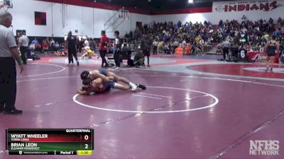 152 lbs Quarterfinal - Wyatt Wheeler, Yorba Linda vs Brian Leon, Eleanor Roosevelt