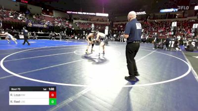 165 lbs Round Of 64 - Roman Loya, Rim Of The World vs Robert Rael, Live Oak (CC)